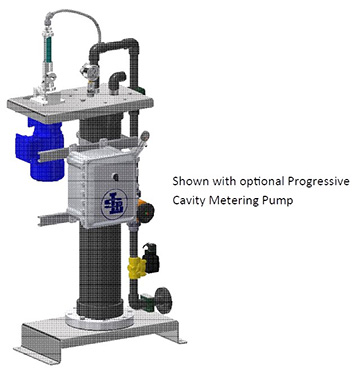 LSP PMI-10 Inline Polymer Makedown System with optional Progressive Cavity Metering Pump